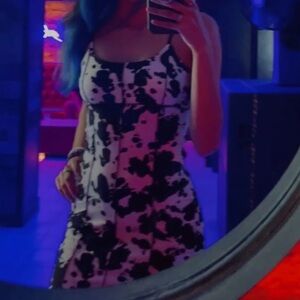 Very soft cow print dress